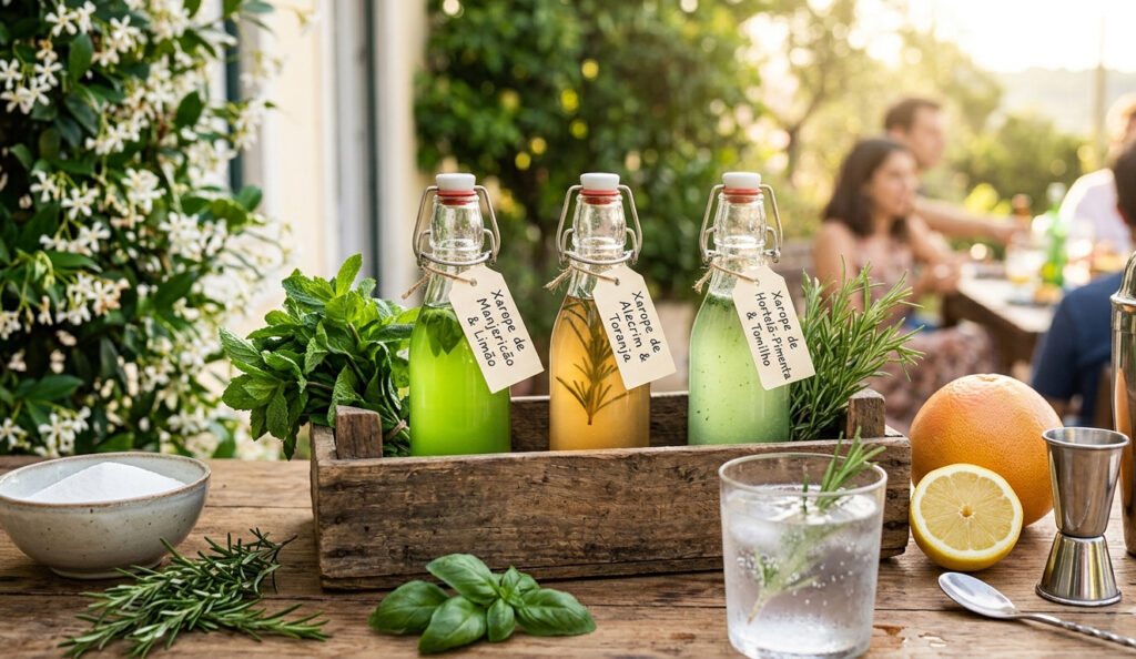 Eleve as suas Bebidas: Como Criar Xaropes de Ervas Aromáticas para Cocktails de Verão